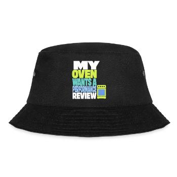 Backen – My Oven Wants a Performance Review - Bucket Hat - Schwarz - Vorne