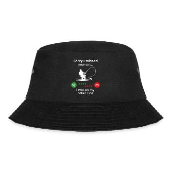 lustiges Angelgeschenk für Fischer - Bucket Hat - Schwarz - Vorne