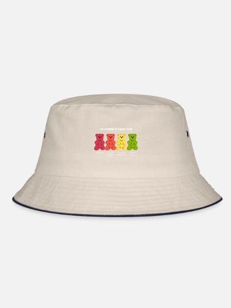 Gummibär - Bucket Hat - Natur/Navy - Vorne