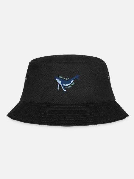 Meerestiere - Bucket Hat - Schwarz