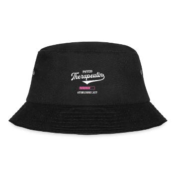 Therapeutin Ausbildung Krankengymnastik Physio - Bucket Hat - Schwarz - Vorne - Lela (165cm)