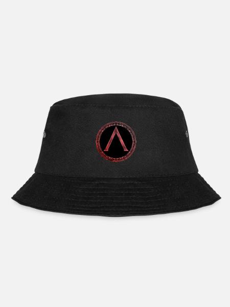 Symbole Sparta Lambda Feu celtique rouge - Bob - noir