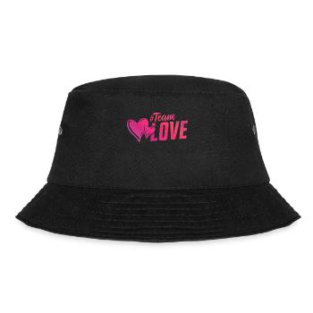 team love love hearts heart - Bucket Hat - black - Front - Lela (165cm)