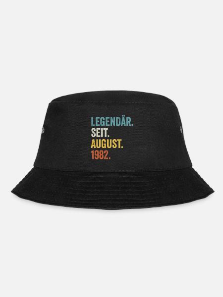 40 Jahre Legendär Seit August 1982 40. Geburtstag - Bucket Hat - Schwarz