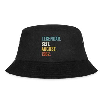 60 years legendary since August 1962 60th birthday - Bucket Hat - black - Front - Lela (165cm)