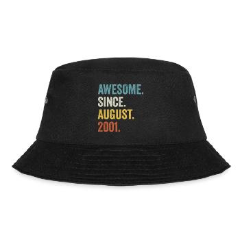 21 Years Old Awesome Since August 2001 21st - Bucket Hat - black - Front - Lela (165cm)