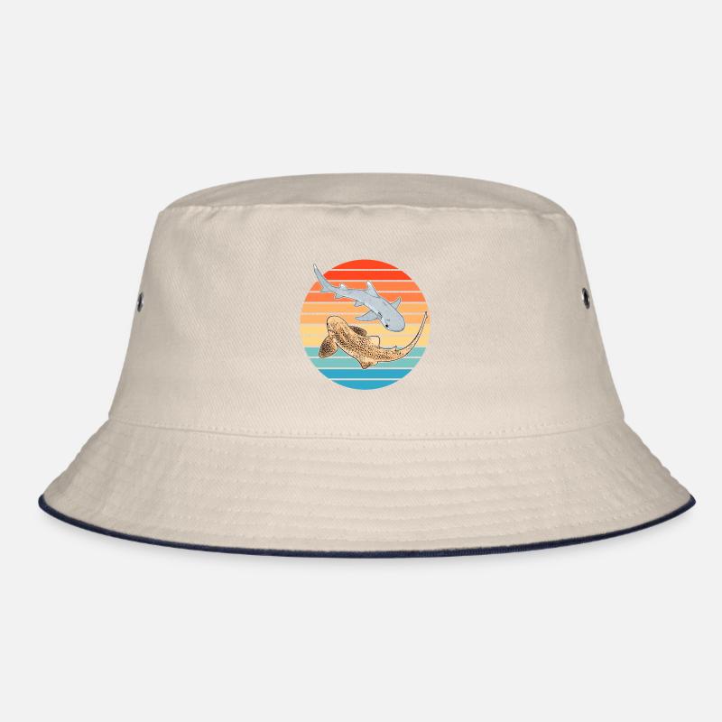 Zebra shark whitetip reef shark Bucket Hat