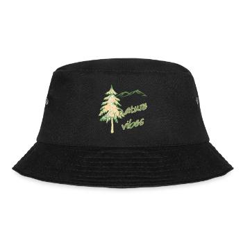 nature 40 fir and mountains e 1 - Bucket Hat - black - Front - Lela (165cm)