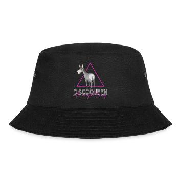 Esel ist discoqueen Dorfleben im Eselstall - Bucket Hat - Schwarz - Vorne - Lela (165cm)