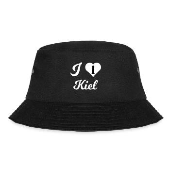 Ein Herz für Kiel - Bucket Hat - Schwarz - Vorne - Lela (165cm)