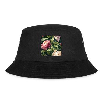 Floral Design 13 - Bucket Hat - Schwarz - Vorne - Lela (165cm)