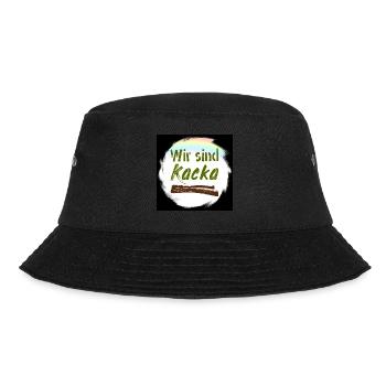 wir sindkacka II - Bucket Hat - Schwarz - Vorne - Lela (165cm)