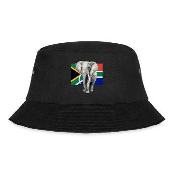 Elephant flag of South Africa - Bucket Hat - black - Front - Lela (165cm)