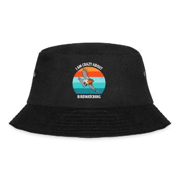 Bird Watching Bird Watching Birding Bird - Bucket Hat - black - Front - Lela (165cm)