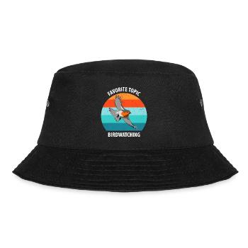 Bird Watching Bird Watching Birding Bird - Bucket Hat - black - Front - Lela (165cm)