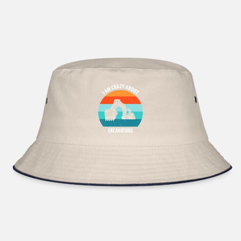 Bagger Baggerfahrer Baggerwagen Bucket Hat