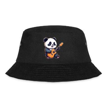 Panda guitarist - Bucket Hat - black - Front - Lela (165cm)