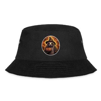 Halloween Sloth 3 - Bucket Hat - black - Front - Lela (165cm)