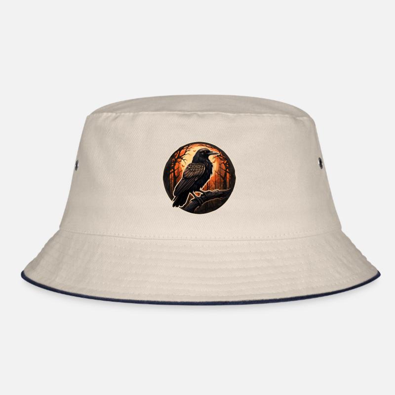Crow Halloween Bucket Hat