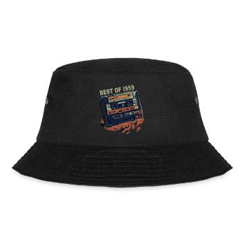 Vintage 1959 1959 Cassette - Vintage since 1959 - Bucket Hat - black - Front - Lela (165cm)
