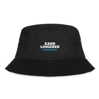 Kann Losgehen Ausbildung 2025 Ausbildungsstart 25 - Bucket Hat - Schwarz - Vorne - Lela (165cm)
