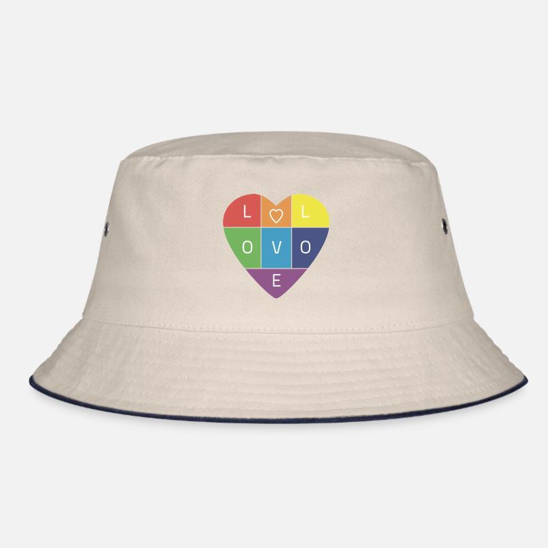 Rainbow Love Bucket Hat