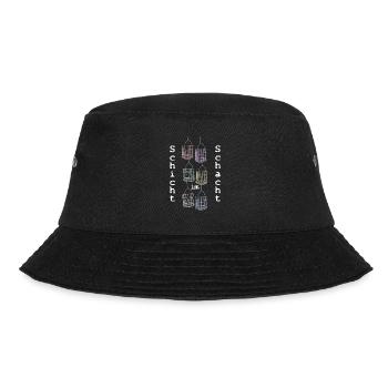 Schicht im Schacht (Kauenkorb) - Bucket Hat - Schwarz - Vorne - Lela (165cm)