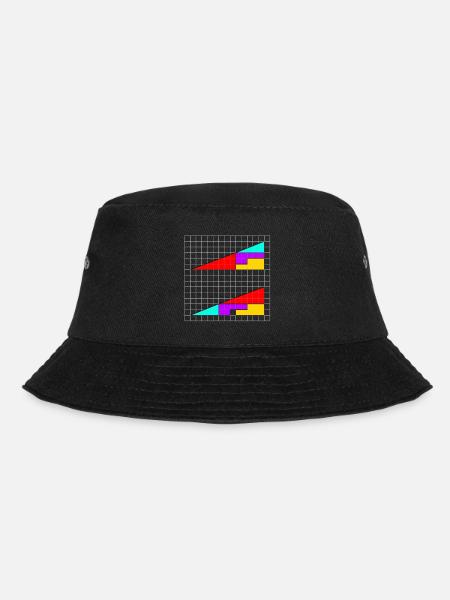 Dreiecke mit fehlendem Quadrat - Bucket Hat - Schwarz