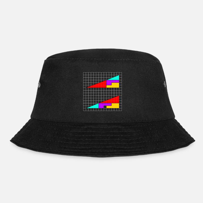 Dreiecke mit fehlendem Quadrat - Bucket Hat - Schwarz
