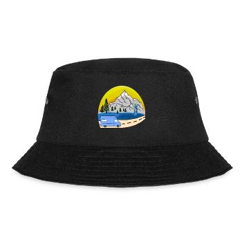 VAN LIFE VANLIFER NOMADS - Bucket Hat - black - Front - Lela (165cm)