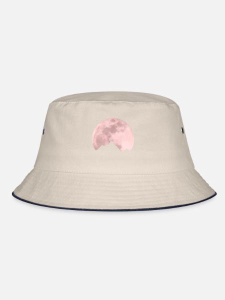 Moon mountain - Bucket Hat - ecru/navy - Front