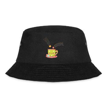 Kawaii-Pokal - Bucket Hat - Schwarz - Vorne - Lela (165cm)