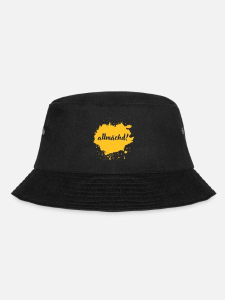 Allmächd! - franconian slang - Bucket Hat - Schwarz