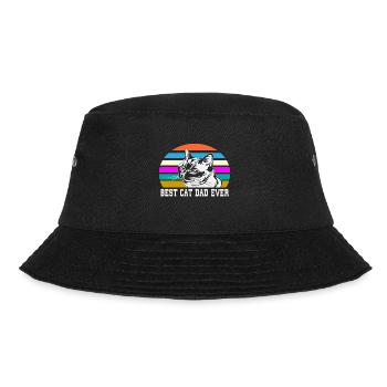 Best cat dad ever best cat dad kitten - Bucket Hat - black - Front - Lela (165cm)