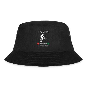 le vtt m'appelle humour vététiste homme cadeau - Bob - noir - Devant - Lela (165cm)