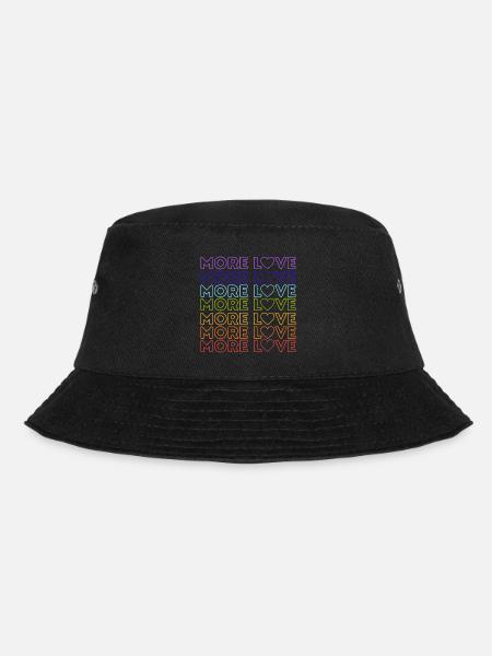 MORE LOVE - Bucket Hat - Schwarz