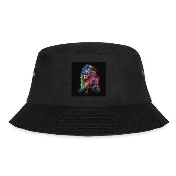 COLORED LION - Bucket Hat - black - Front - Lela (165cm)