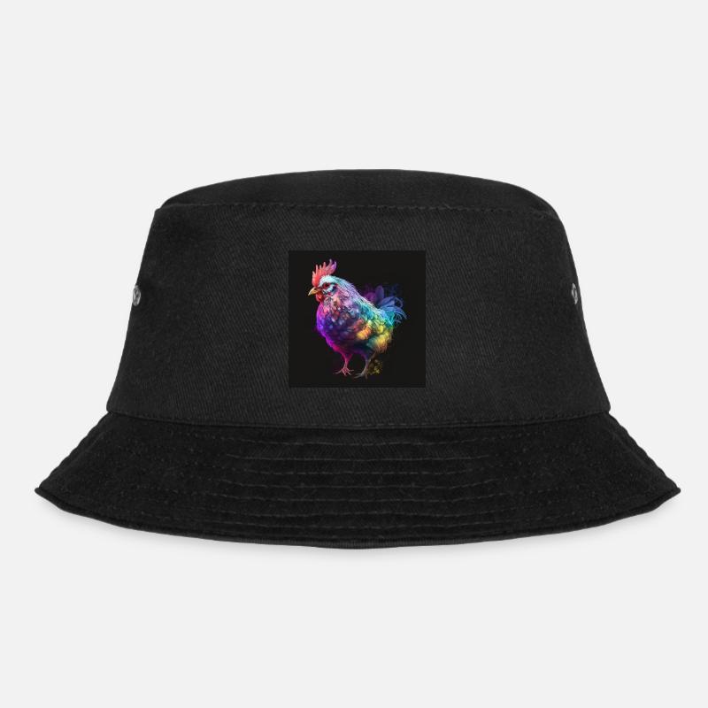 HÜBSCHER HAHN - Bucket Hat - Schwarz