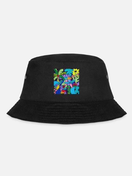 The Pop Art toucan - Bucket Hat - black