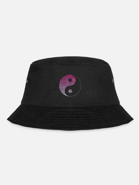 yin yang - Bucket Hat - Schwarz