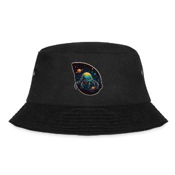 Crab spaceship in space with planets - Bucket Hat - black - Front - Lela (165cm)