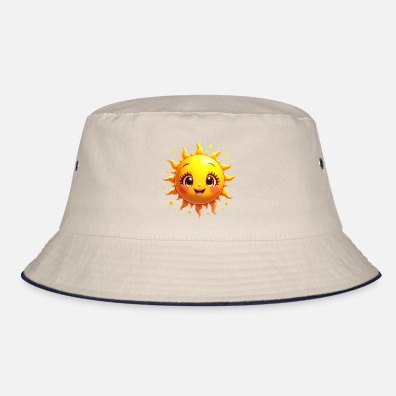 Sonne Sonnenschein lachen Sommer Sonne Kostüm Bucket Hat