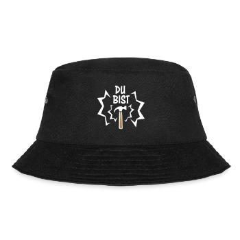Du bist Hammer - Geschenkidee Handwerker - Bastler - Bucket Hat - Schwarz - Vorne - Lela (165cm)
