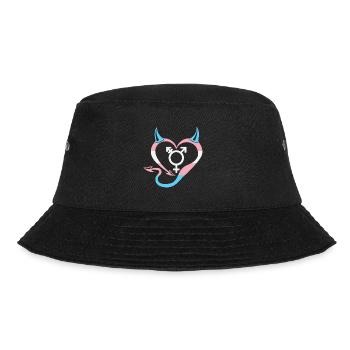 Devil's Heart Transgender with Symbol - Bucket Hat - black - Front - Lela (165cm)