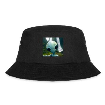 Alien Selfie - Next to the Waterfall - Bucket Hat - black - Front - Lela (165cm)