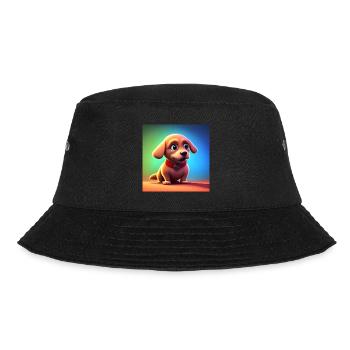 ADORABLE LITTLE CHEERFUL DOG - Bucket Hat - black - Front - Lela (165cm)