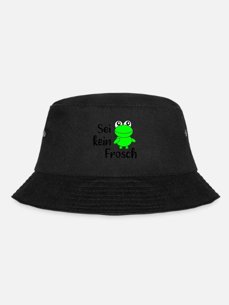 Frosch - Bucket Hat - Schwarz