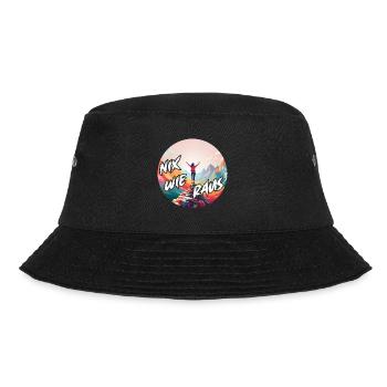 Nix wie raus - in die Natur - auf die Berge. Frau - Bucket Hat - Schwarz - Vorne - Lela (165cm)