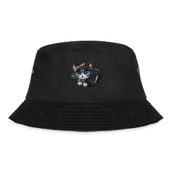 Black Cat - Bucket Hat - Schwarz - Vorne - Lela (165cm)