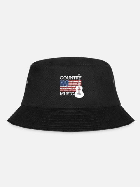 Country Music - Bucket Hat - Schwarz